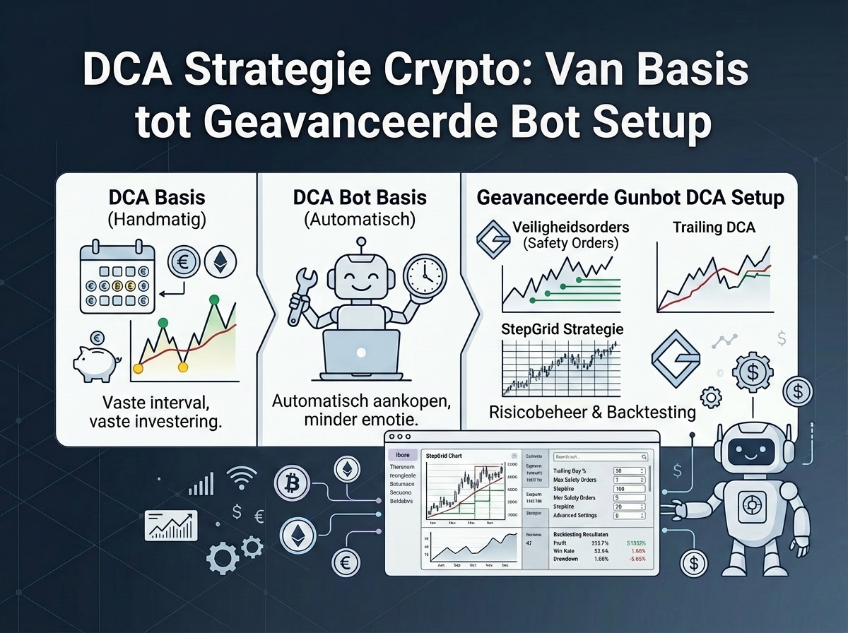 Afbeelding bij DCA Strategie Crypto: Van Basis tot Geavanceerde Bot Setup