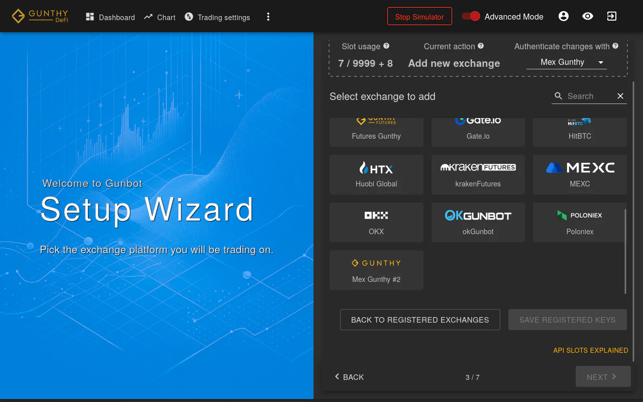 List of supported exchanges available for connection within Gunbot. List of supported exchanges available for connection within Gunbot.