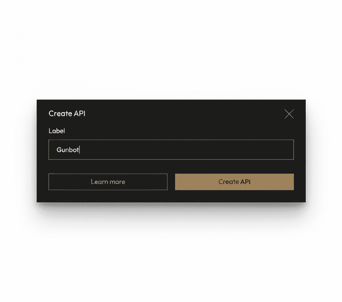 Label the API key