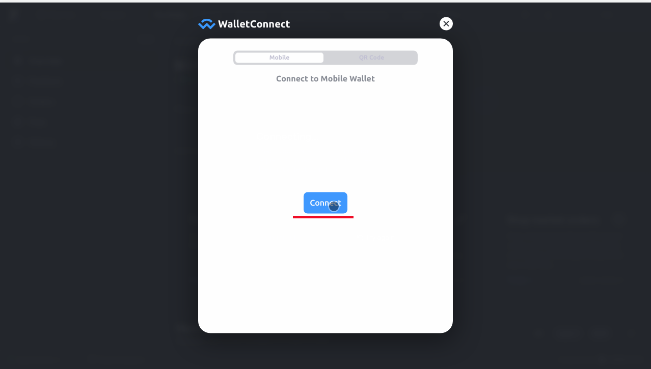 dYdX MetaMask connection confirmation page dYdX MetaMask connection confirmation page