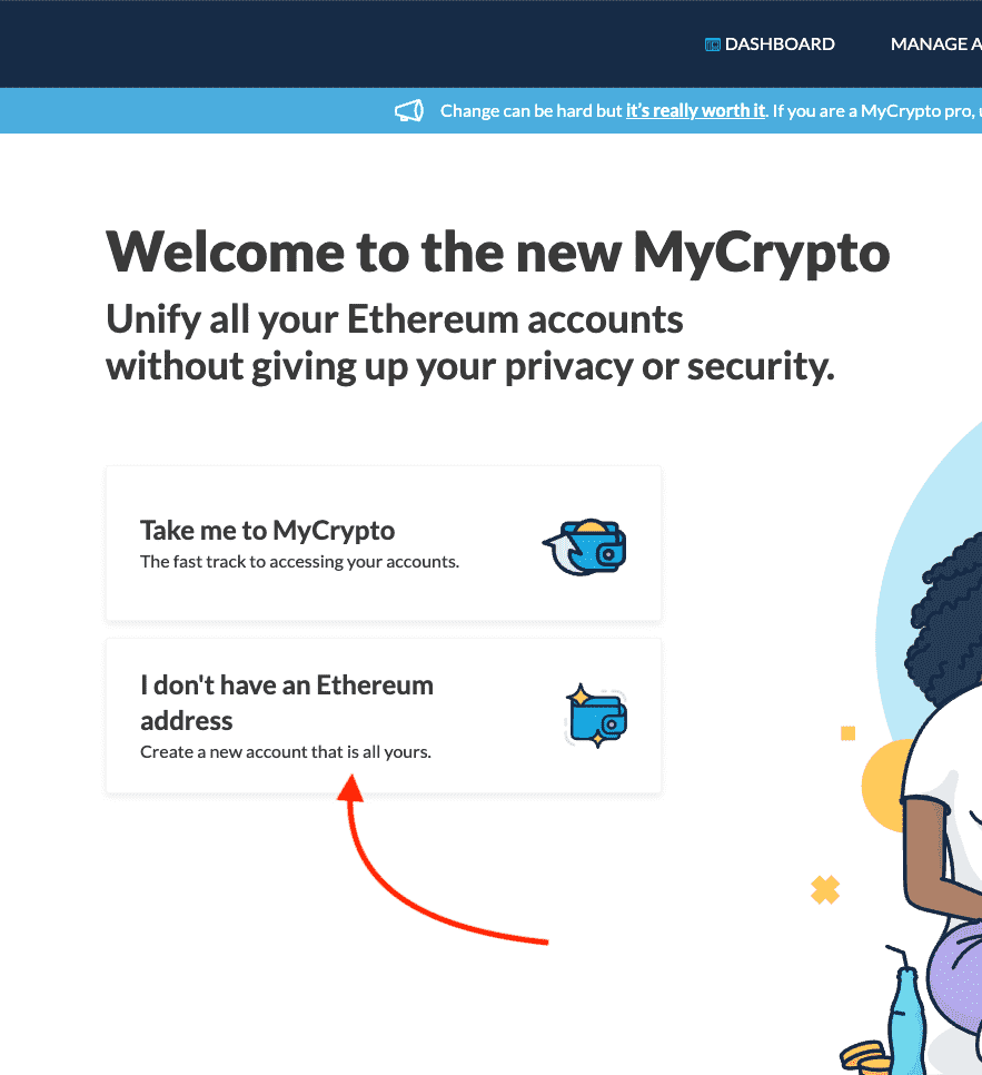 Mycrypto Wallet Creation Step 1