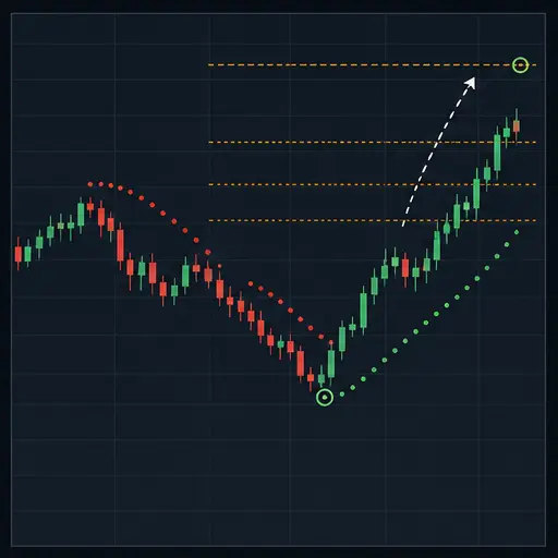 PSAR Fibonacci Scalp Spot Trading Strategy strategy behavior